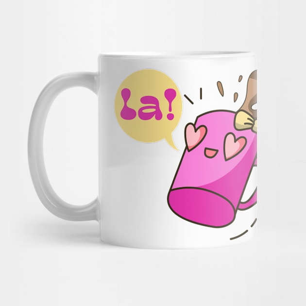 The Pink Palace - Coffee Lovers - La! Jill Mug by PosterpartyCo